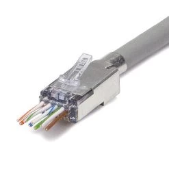 EzEX48 Cat6a Shielded Crimp Plugs, 100 Pcs, Platinum Tools