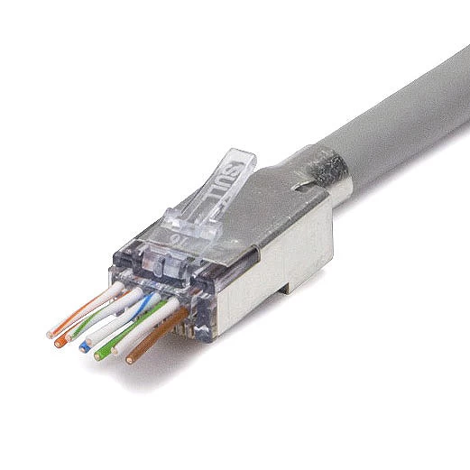 EzEX48 Cat6a Shielded Crimp Plugs, 100 Pcs, Platinum Tools 3 EzEX48 Cat6a Shielded Crimp Plugs, 100 Pcs, Platinum Tools