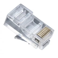 Cat5e RJ45 Crimp Connectors For Round Stranded Cable, 100 Pieces - Platinum Tools
