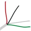 500ft Shielded Plenum White Security Cable, 18/4 Stranded 2 500ft Shielded Plenum White Security Cable, 18/4 Stranded -Network Cable Store 10f4 049fan 1
