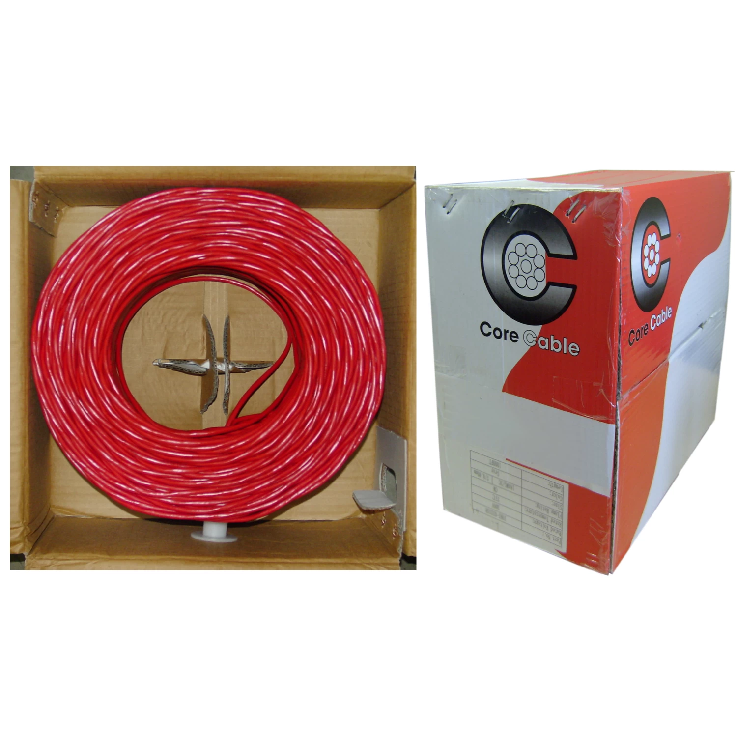 1000ft 22/4 Red FPLR Fire Alarm/Security Cable, Solid 4 1000ft 22/4 Red FPLR Fire Alarm/Security Cable, Solid - Image 2