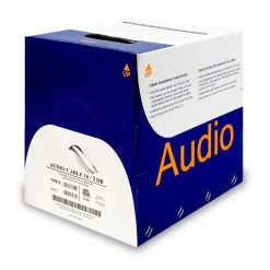 Copper 16/2 Black Outdoor Speaker Cable, 500ft Pullbox