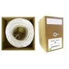 500ft - 22/4 Solid Security Cable, CMR, White - Pullbox