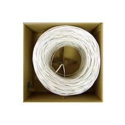 1000ft 22/6 White Security/Alarm Wire, CMR, Stranded