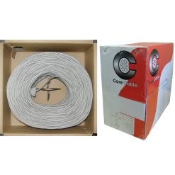 18/6 Stranded Security Cable, CM, Gray - Pullbox