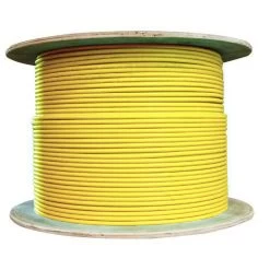 1000ft Yellow Plenum 12 Fiber Outdoor Fiber Cable, Os2, 10Gbit