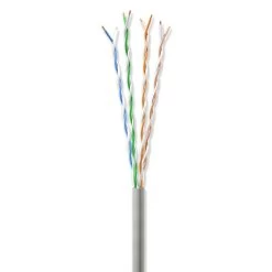 Cat6a Slim, 28AWG, Stranded Copper, Gray, Spool, 1000 Foot