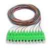 12 Fiber Pigtail, Singlemode, Green Boot SC/APC, 3m -Network Cable Store 15f1 00212 v01