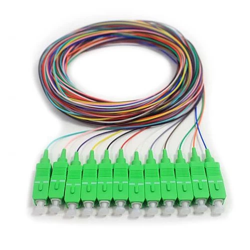 12 Fiber Pigtail, Singlemode, Green Boot SC/APC, 3m 3 12 Fiber Pigtail, Singlemode, Green Boot SC/APC, 3m