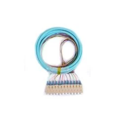 12 Fiber Pigtail, OM3(50/125) MM(Aqua Boot), SC/PC, 3m