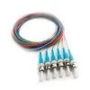 Fiber Pigtail, MM, OM4, 6 Fiber, ST/PC, 3M, Aqua Boot -Network Cable Store 15f1 51006 v01