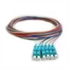 Fiber Pigtail, MM, OM4, 6 Fiber, LC/PC, 3M, Aqua Boot -Network Cable Store 15f1 52006 v01