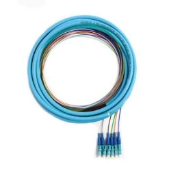 LC/PC OM3 Distribution Pigtail, 6-Fiber