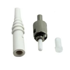ST/UPC SM 126um Zirconia Ferrule Epoxy Connector, 100 Pack