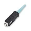 Corning SC Unicam Connector, 50, OM3/4, Aqua, 95-050-41-X