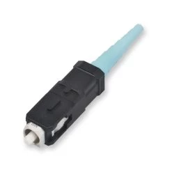 Corning SC Unicam Connector, 50, OM3/4, Aqua, 95-050-41-X