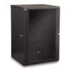 18U Fixed Wall Mount Cabinet With Glass Door - LINIER -Network Cable Store 61c2 11218 v01