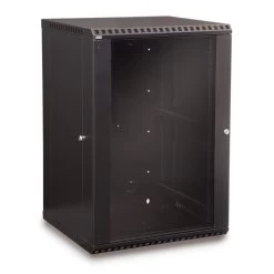 18U Fixed Wall Mount Cabinet With Glass Door - LINIER