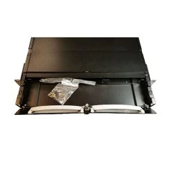 Fiber Panel Enclosure, Rack Mount, 1RU, 3 Openings