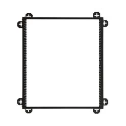 12U 2-post ECO V-Line Server Rack -Network Cable Store 61r1 21212 08