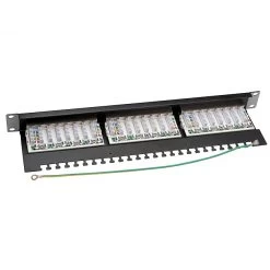Rackmount 24-Port Shielded Cat6 Patch Panel - Platinum Tools -Network Cable Store 668 24c6s v02