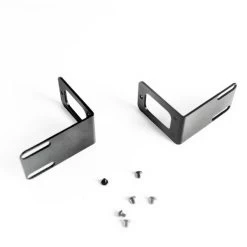 1U 23 Inch Telco Rack Mounting Brackets (pair) Black
