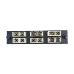 LGX Plate 6 Multimode Duplex SC Connectors, Beige OM1/2
