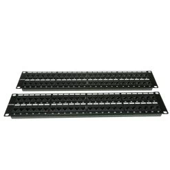 4U Rackmount 96 Port Cat5e Patch Panel, Horizontal