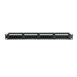 24 Port Cat6a Patch Panel, 110 Type, 568A & 568B Compatible