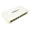 8 Port 10/100/1000 Gigabit, Fast Ethernet Switch, White -Network Cable Store 7102 22083 01