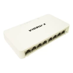 8 Port 10/100/1000 Gigabit, Fast Ethernet Switch, White