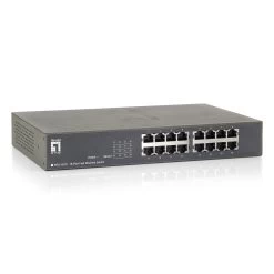 16 Port 10/100 Fast Ethernet Switch, Matte Grey