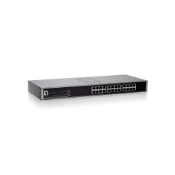 24 Port, 10/100 Fast Ethernet Switch, Black