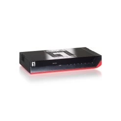8 Port Gigabit Ethernet Switch, Black W/ Red, IEEE 802.3az