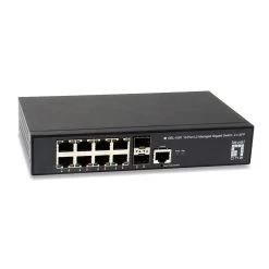 Network Cable Store 29 8-port Gigabit Ethernet Switch, 2 SFP