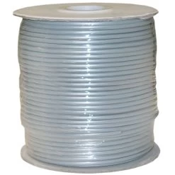 1000ft Bulk Silver Satin Phone Cord, 28/4, Spool