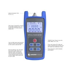 Jonard Tools Fiber Optic Power Meter. -50 To +26 DBm, With FC/SC/LC Adapters -Network Cable Store 90j1 00007 v09