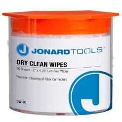 Jonard Tools Dry Wipes For Cleaning Fiber