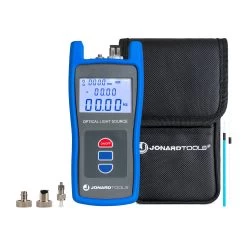 Jonard Tools Optical Light Source With FC/LC/SC Adapters For PC/UPC Connectors