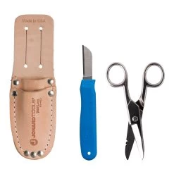 Jonard Tools Splicers Kit - Scissors, Knife, & Leather Pouch