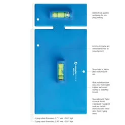 Jonard Tools Wall Box Template And Level, 3-Gang And 4-Gang, For Non-metallic Boxes -Network Cable Store 90j1 00043 v03