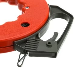 50 Foot Steel Fish Tape, 3.2mm Width X 1.6mm, Winder Case -Network Cable Store 91d3 20xxx 04