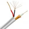 500ft White Plenum Bulk RG59 Siamese Coaxial Cable, 18/2 Power, CMP 2 500ft White Plenum Bulk RG59 Siamese Coaxial Cable, 18/2 Power, CMP -Network Cable Store bulk siamese white