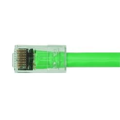 Cat6 Crimp Plugs, Green Tint, 100pc, Simply45 -Network Cable Store s45 1100 v07