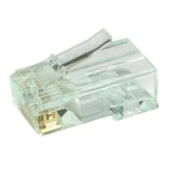 Cat6 Pass Through Crimp Plugs, Green Tint, 100pc, Simply45