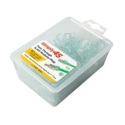 Cat6 Pass Through Crimp Plugs, Green Tint, 50pc, Simply45 15 Cat6 Pass Through Crimp Plugs, Green Tint, 50pc, Simply45 -Network Cable Store s45 1601 v06