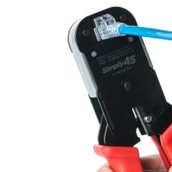 Crimp Tool For Simply45 UTP And STP(Int Ground) RJ45 Plugs -Network Cable Store s45 c100 v03