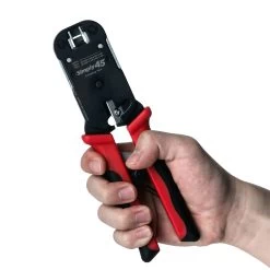 Crimp Tool For Simply45 UTP And STP(Int Ground) RJ45 Plugs -Network Cable Store s45 c100 v04