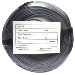 500ft - 22/2 Stranded Security Cable, CMR, Gray - CoilPack